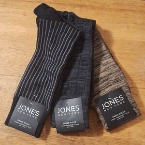 Jones New York Men's Dress Socks - Black, Navy, Brown